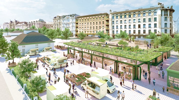 Aus der geplanten Markthalle wird ein „Marktraum“.