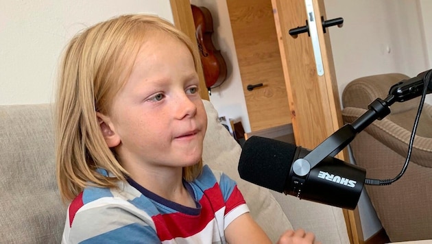 Eight-year-old Anton took part in the UN side event on behalf of Austria. (Bild: Pia Jordan-Lichtenberger)