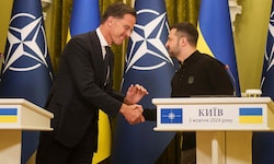 NATO-Generalsekretär Mark Rutte und der ukrainische Präsident Wolodymyr Selenskyj