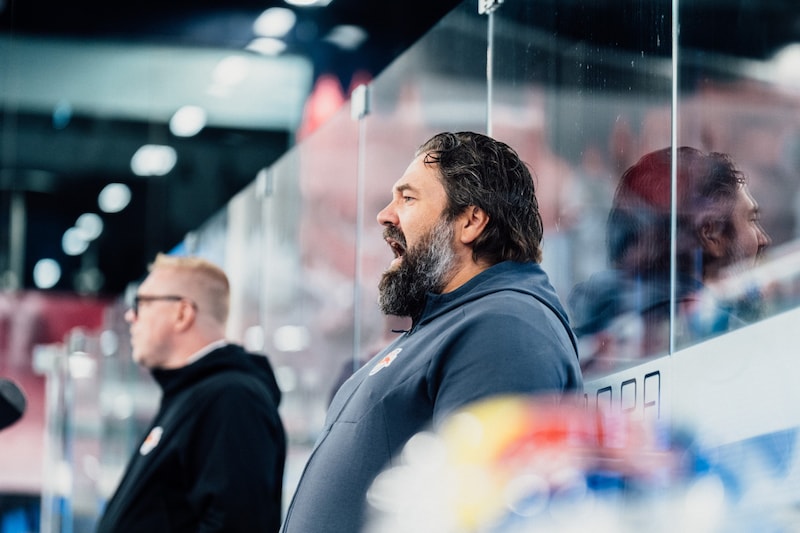 Happy: Coach Teemu Levijoki. (Bild: 2024 EC Red Bull Salzburg)