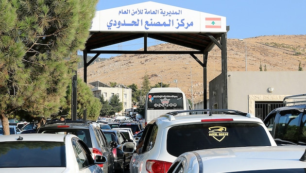 The Masnaa border crossing (Bild: APA/AFP/Hassan JARRAH)