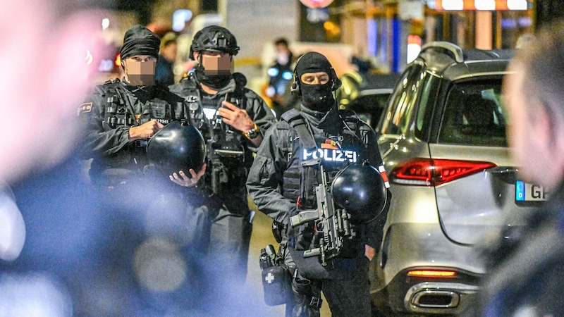 Mit einem Großaufgebot an Polizeikräften und einem Hubschrauber sei nach ihm gefahndet worden – vergeblich. (Bild: APA/dpa/Marius Bulling, Krone KREATIV)