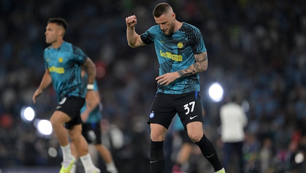 Inter's ex-captain Milan Skriniar - pictured here before the 2023 Champions League final against Manchester City. (Bild: APA/AFP)