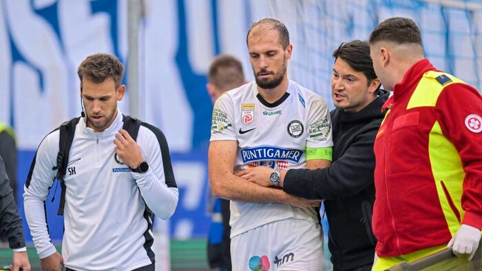 In Linz brach sich Jon Stankovic den Unterarm.