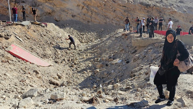 The Syrian-Lebanese border crossing Masnaa (Bild: AP/Samer Husseini)