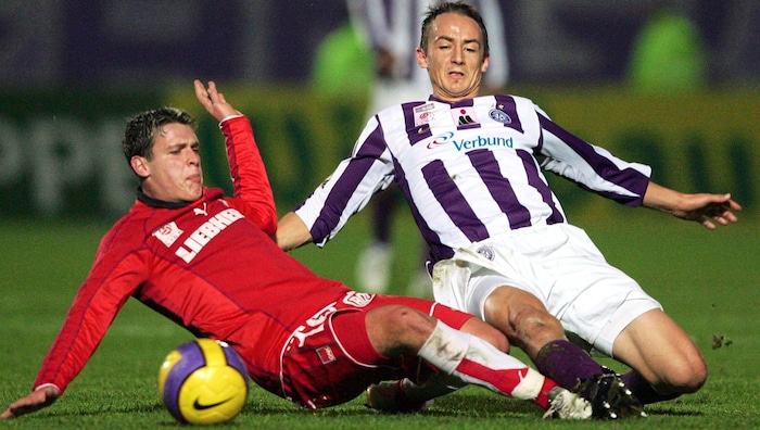 The 37-year-old played a total of 191 games for GAK and Austria (above).