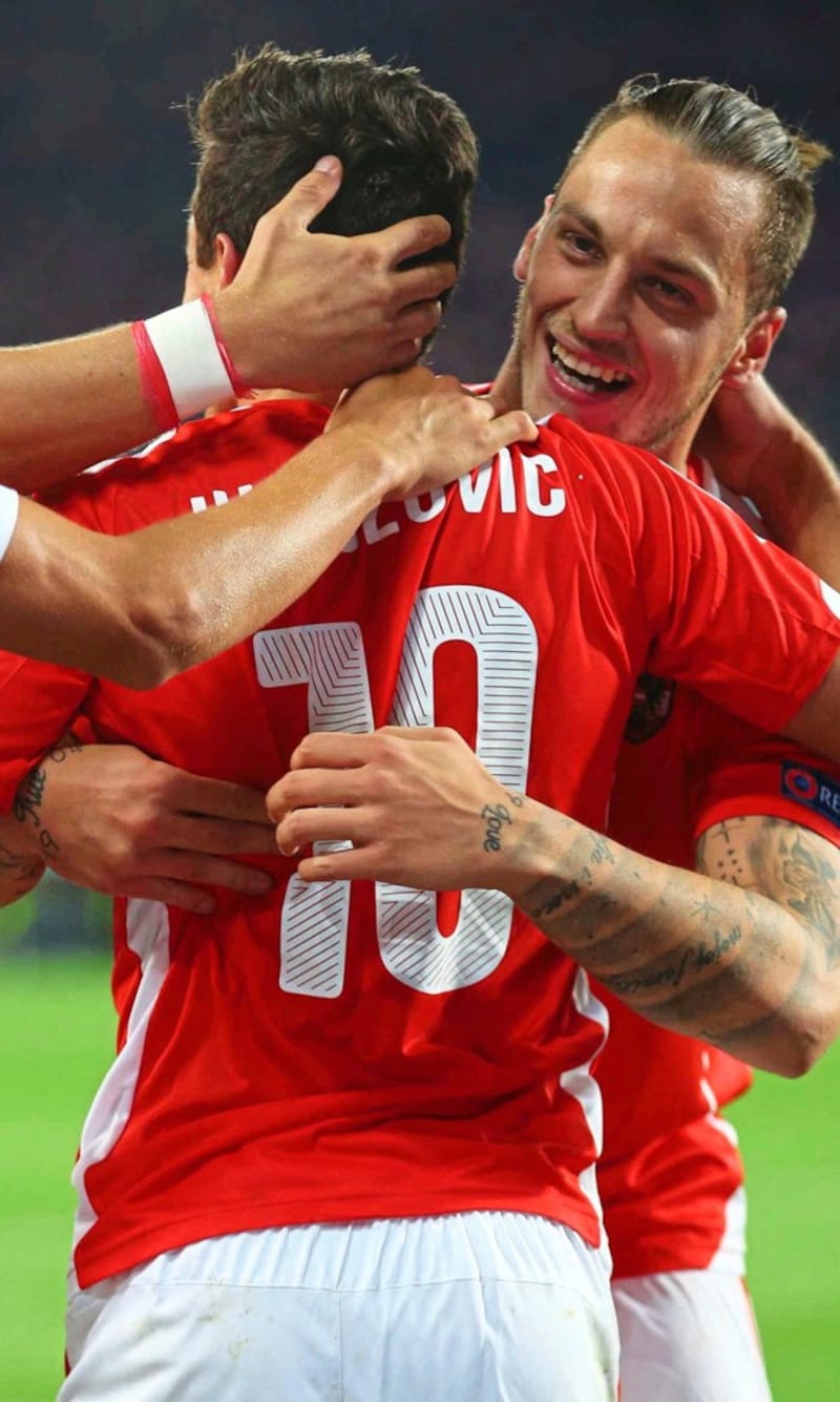 Junuzovic and Marko Arnautovic played together for Austria and Werder Bremen. (Bild: GEPA/GEPA pictures)