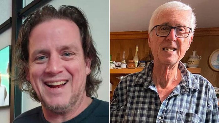The victims Lance Cunningham (left) and Mario Bilich (right) were apparently chosen at random by ...