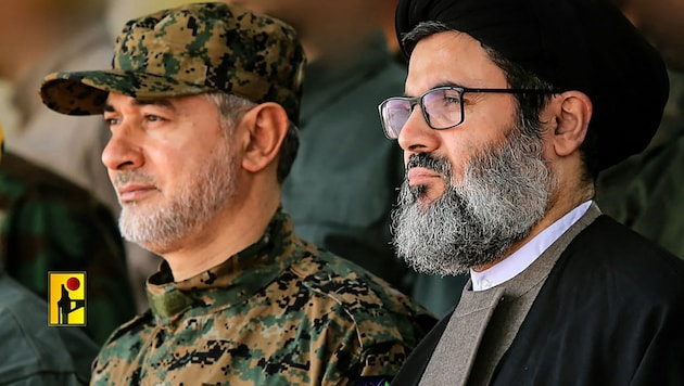 Hashim Safieddine (right) was the designated successor to Hassan Nasrallah. (Bild: AFP/Hisbollah)