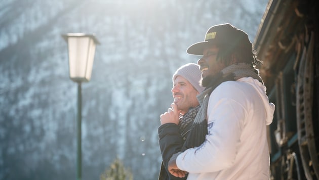 Thiemo Strutzenberger und Sidiki Yougbaré trafen sich in Bad Ischl, um gemeinsam Ideen für ein Bühnenwerk zu sammeln. (Bild: Edwin Husic)