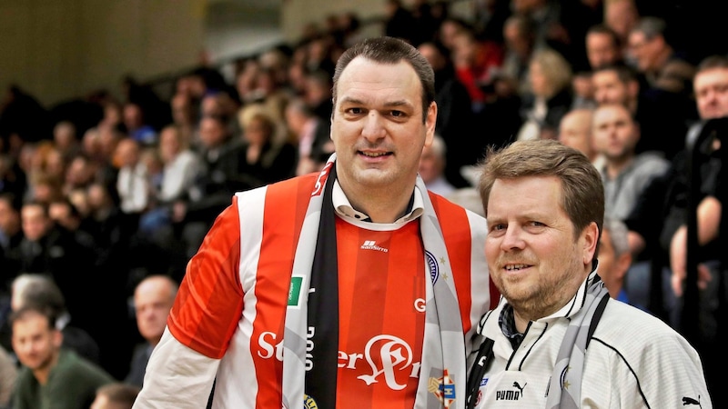 Die Organisatoren Andreas Cretnik und  Oliver Wieser (re.) freuen sich über den Ansturm. (Bild: GEPA/GEPA pictures)