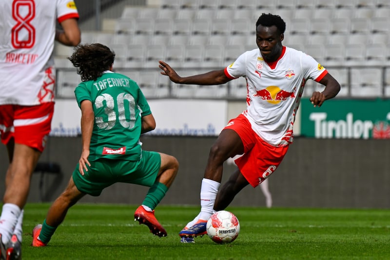 Samson Baidoo stumbled at WSG - 0:0. (Bild: GEPA/GEPA pictures)