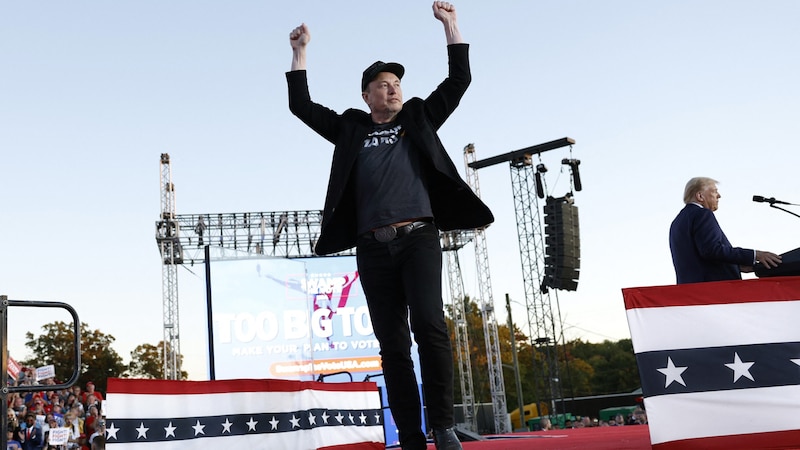 Musk emerged as one of Trump's most important supporters during the election campaign (Bild: AFP)