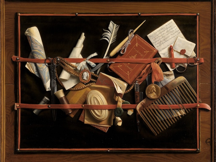 Hoogstraten, „Augenbetrüger-Stillleben“, 1666/78