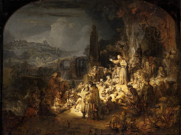 Rembrandts „Predigt Johannes des Täufers“, 1634/35, aus Berlin
