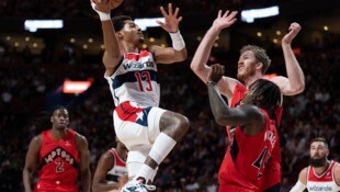 Die Toronto Raptors bezwingen die  Washington Wizards. (Bild: AP/Christinne Muschi)