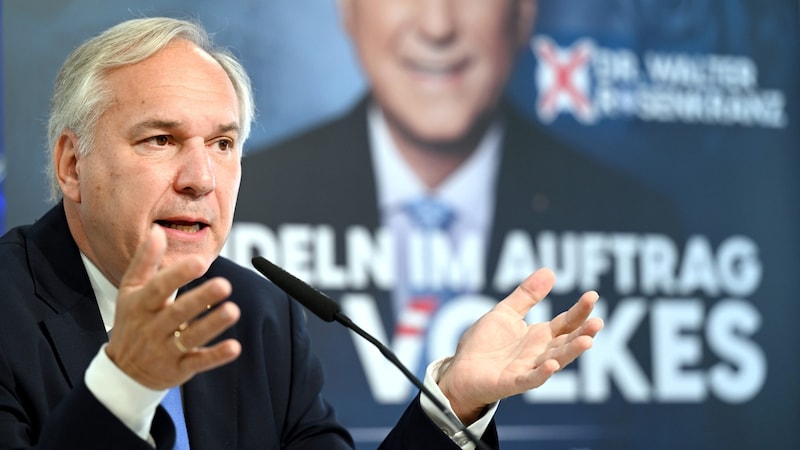 Walter Rosenkranz is considered the most promising candidate for the office of President of the National Council. Rosenkranz is a member of the German nationalist fraternity Libertas. (Bild: APA/ROLAND SCHLAGER)