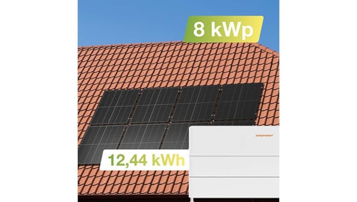 Angebot 5297, Solaranlage 8kWp mit Speicher für ein Ziegeldach von Green Solar GmbH