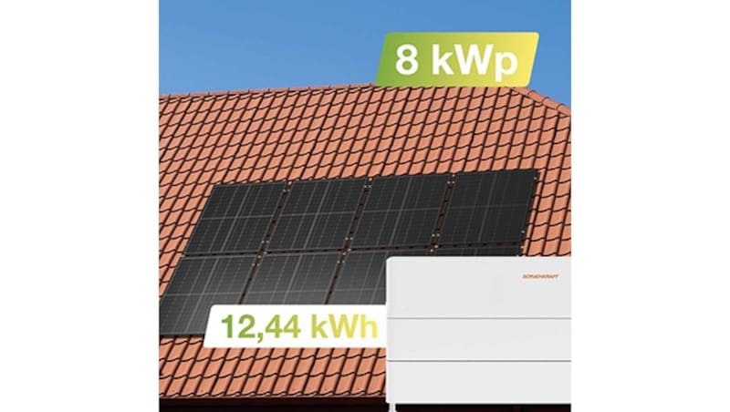 Angebot 5297, Solaranlage 8kWp mit Speicher für ein Ziegeldach von Green Solar GmbH (Bild: zVg)