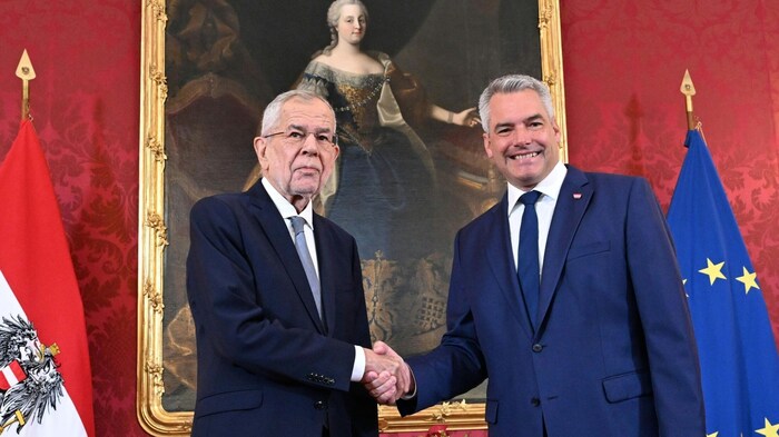 Targeted by the blue attacks: President Van der Bellen and Chancellor Nehammer