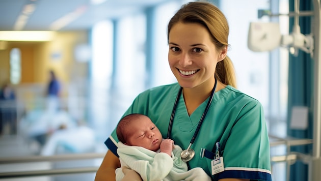 Legally prescribed breaks often cannot be taken by midwives (symbolic image). (Bild: stock.adobe.com)