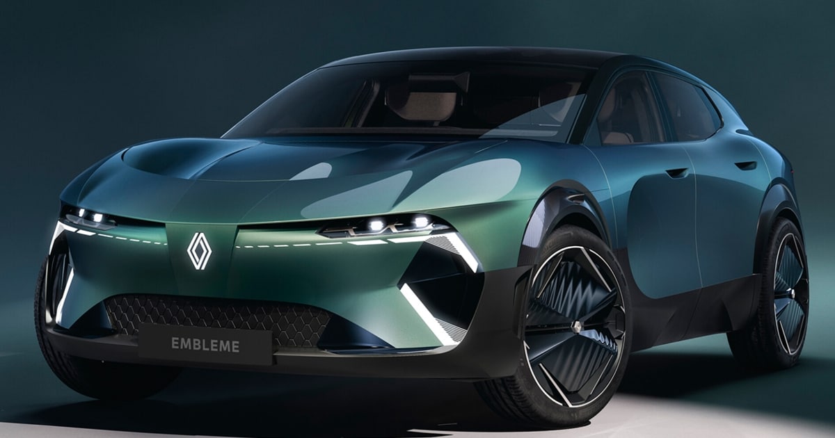 Renault Unveils Emblème Crossover Concept at Paris Motor Show with Hydrogen Fuel Cell