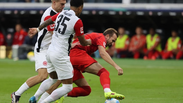 Harry Kane (right) is once again injured. (Bild: AFP/Daniel ROLAND)