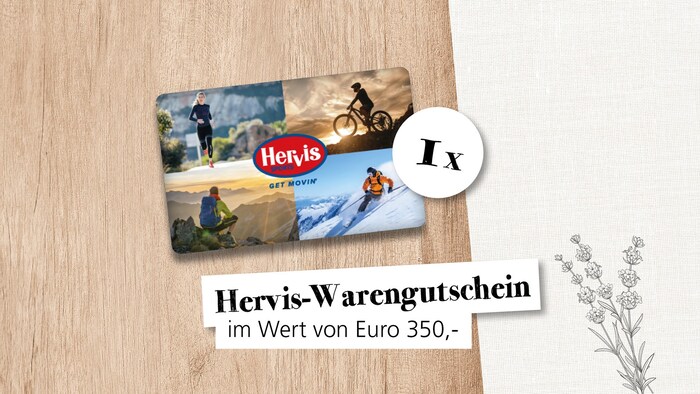 1x Hervis voucher worth € 350