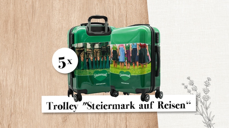 5x Trolley „Steiermark auf Reisen“ (Bild: SPAR)