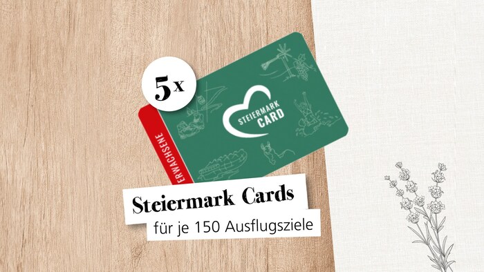 5x Styria Card for 150 excursion destinations each
