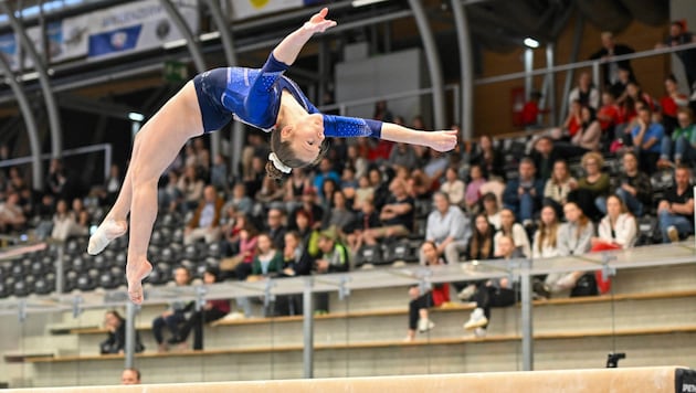 Leni Bohle presented herself as strong as a bear. (Bild: GEPA pictures)