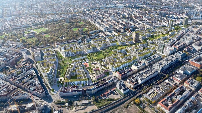 By 2035, a lively district is to be created on the former railroad station site in Brigittenau.