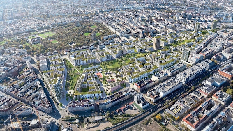 By 2035, a lively district is to be created on the former railroad station site in Brigittenau. (Bild: ÖBB/Redl Janousekhavlicek)