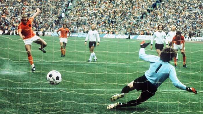 Johan Neeskens scored the opening goal for the Netherlands in the World Cup final - but Germany ...