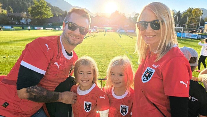 Zum dritten Mal live dabei: Die Wilhelms aus Krenglbach mit den Kids Jana und Mia.