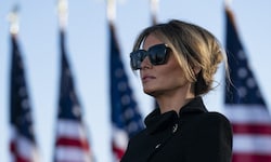 Gleich zum Start in Richtung neuer Amtszeit ließ Melania ihren Ehemann Donald Trump alleine.