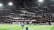 Die Sturm-Fans machten beim Champions-League-Match gegen Brügge auf ziemlich klare Weise ihren ...