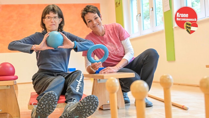 Sandra Vergari trainiert mit ihren Schützlingen.