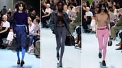 Bei Prada sind lange Woll-Unterhosen angesagt wie nie.