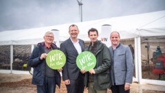 Viel Wind zur Erweiterung der Anlage in Prottes war bei den (Ehren-)Gästen spürbar.