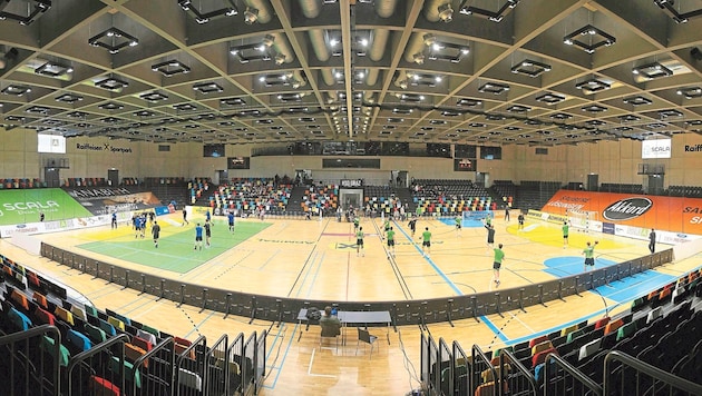 Das sportliche Treiben in den Grazer Hallen ist gefährdet. (Bild: GEPA/GEPA pictures)