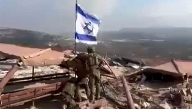 Snapshot from a video shown on Israeli television (Bild: APA/AFP/UGC)