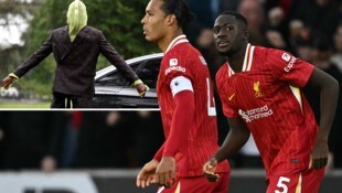 Ibrahima Konate (re. ohne, li. mit Maske) würde sich bei einem Streik beteiligen.