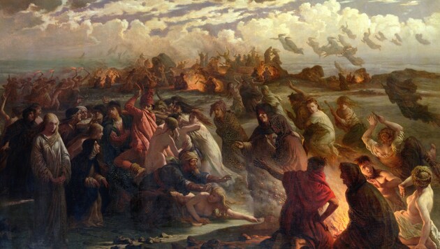 Hexen auf dem Weg zur Walpurgisnacht, Gemälde von Gustav Spangenberg (Bild: Bridgeman Art Library / picturedesk.com)