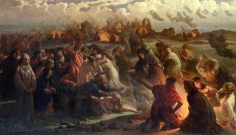 Hexen auf dem Weg zur Walpurgisnacht, Gemälde von Gustav Spangenberg (Bild: Bridgeman Art Library / picturedesk.com)