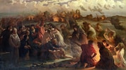Hexen auf dem Weg zur Walpurgisnacht, Gemälde von Gustav Spangenberg