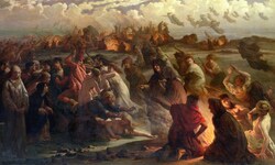 Hexen auf dem Weg zur Walpurgisnacht, Gemälde von Gustav Spangenberg.