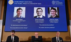 Der Nobelpreis für Chemie geht 2024 an die Proteinforscher David Baker, Demis Hassabis und John ...