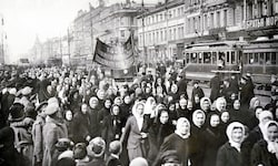 Der Frauenmarsch in St. Petersburg markierte den Beginn der Russischen Revolution.