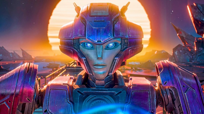 „Transformers One“: Elita-1 ist die Vorarbeiterin des Planeten Cybertron.  (Bild: AP ( via APA) Austria Presse Agentur/©2024 Paramount Animation, a Division of Paramount Pictures. Hasbro, Transformers and all related characters are trademarks of H)